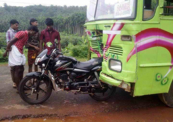 Motorcycle stronger bus ...