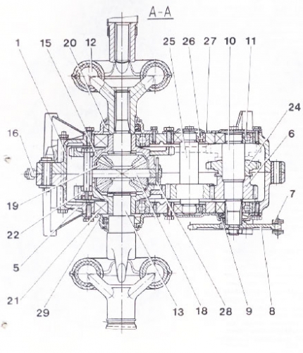 differential scheme Ant scooter